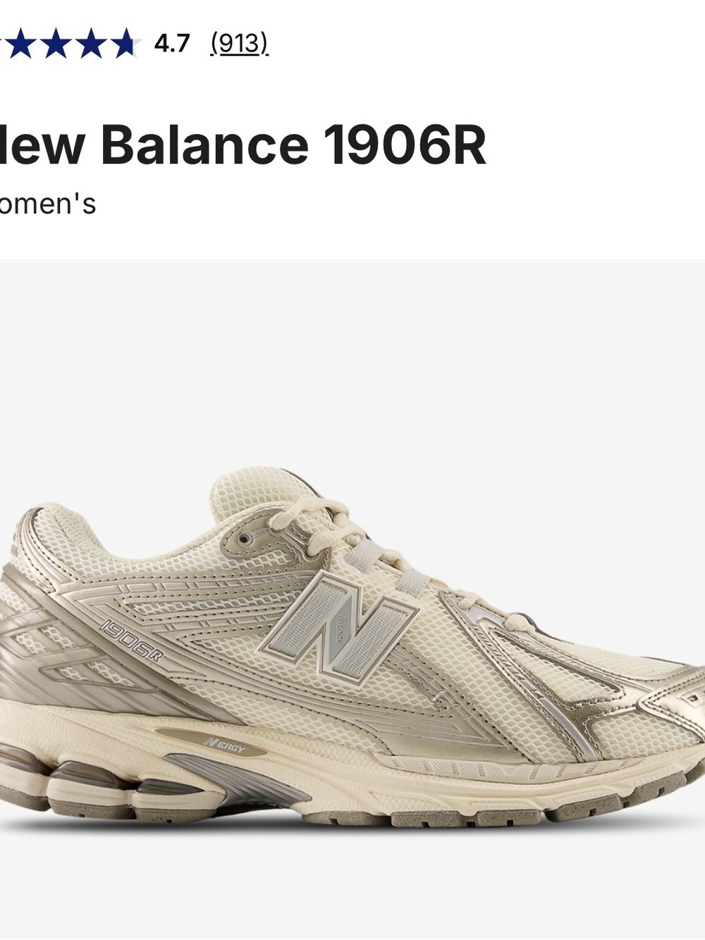 New Balance Women's Cream Sneaker